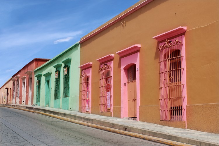Koloniale straat in Oaxaca - Reis Mexico